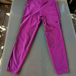 Secret Treasures Purple Leggings with Mesh Panels